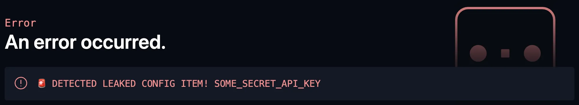 Leaked secret error